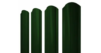 Штакетник круглый фигурный 0,45 PE-Double 6005