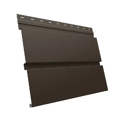 Квадро брус GreenCoat Pural BT с пленкой 0,5 Темно-коричневый