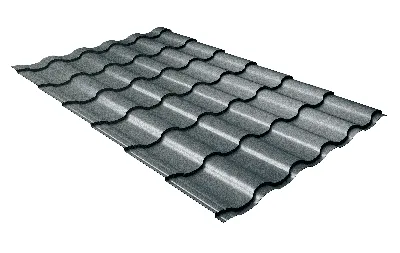 Металлочерепица Kredo 0,5 GreenCoat Pural Matt RR 2Н3 (Ral 7016 Серый антрацит)