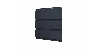 Соффит металлический центральная перфорация Drap 9005 с пленкой